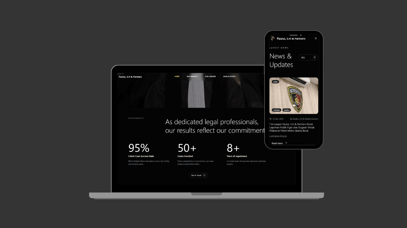 Law Firm website built with Next.js